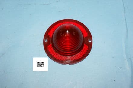 1961-1967 Corvette C1 C2 Red Rear Tail Light Lens, Used Good