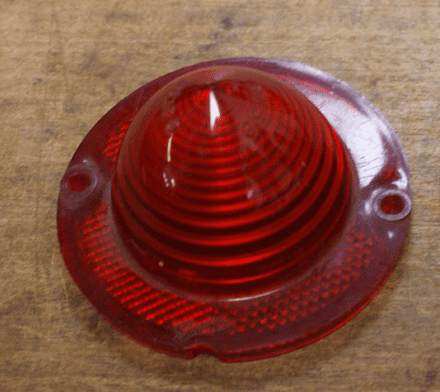 1961-67 Brake Light Lens,Red,GM 5954803,Used Good