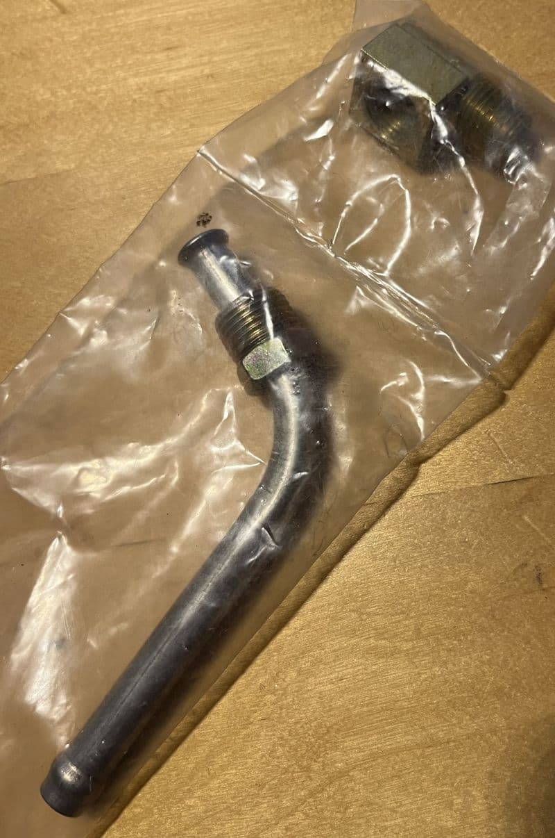 1963-1966 C2 Corvette, Pump INLET PIPE & FITTING new