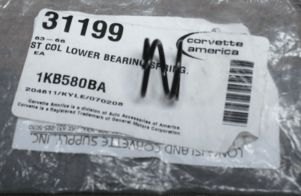 1963-1966 C2 Steering Column Lower Bearing Spring,CA 31199,New