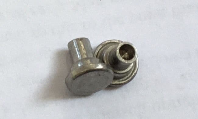 1963-1967 C2 Corvette CC 282216 2x Vent Window Hinge RIVETS New