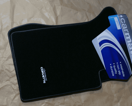 1963-1967 C2 Corvette,Claremont Corvette Floor Mats,Black,New