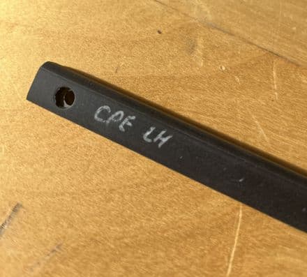 1963-1967 C2 Corvette Coupe, LH Outer Window Seal GM 3866479 New Repro