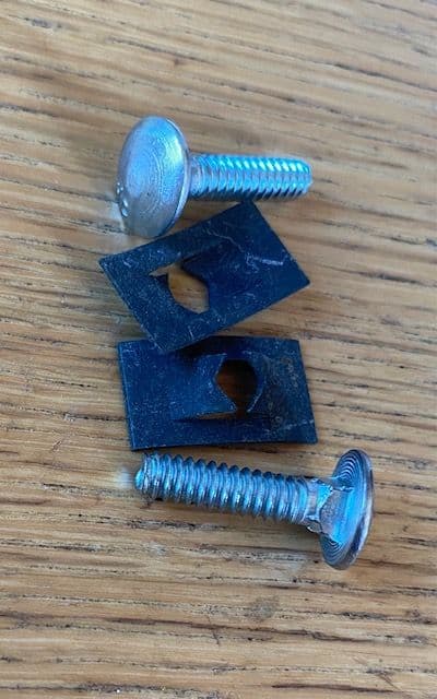 1963-1967 C2 Corvette,Dash Speaker MOUNTING BOLTS PAIR front CA 42376 CC 522004