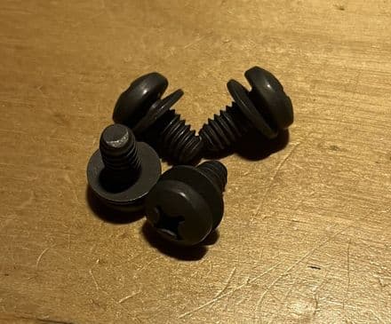 1963-1967 C2 Corvette LIC #09-16 DOOR MECH SCREWS x4 new