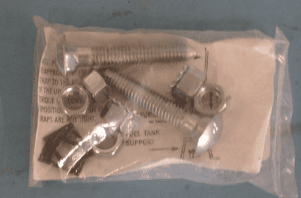 1963-1967 Corvette C2,Gas Tank Strap GuideBolt/Nut Kit,New,Box B