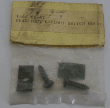1963-1967 Corvette C2,Headlight Rollout Switch Mounting,New,Box C