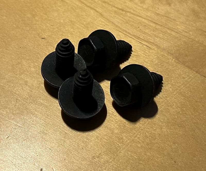 1963-1975 C2 C3 Convertible  Latch release 4 SCREW SET ZIP ZSF-399