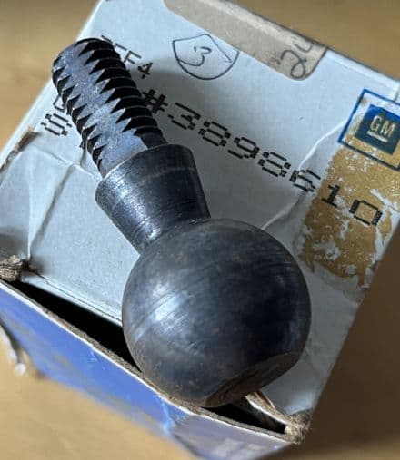 1963-1981 C2 C3 GM 3898610 Corvette,Frame Side Clutch Pivot Ball STUD NEW GM