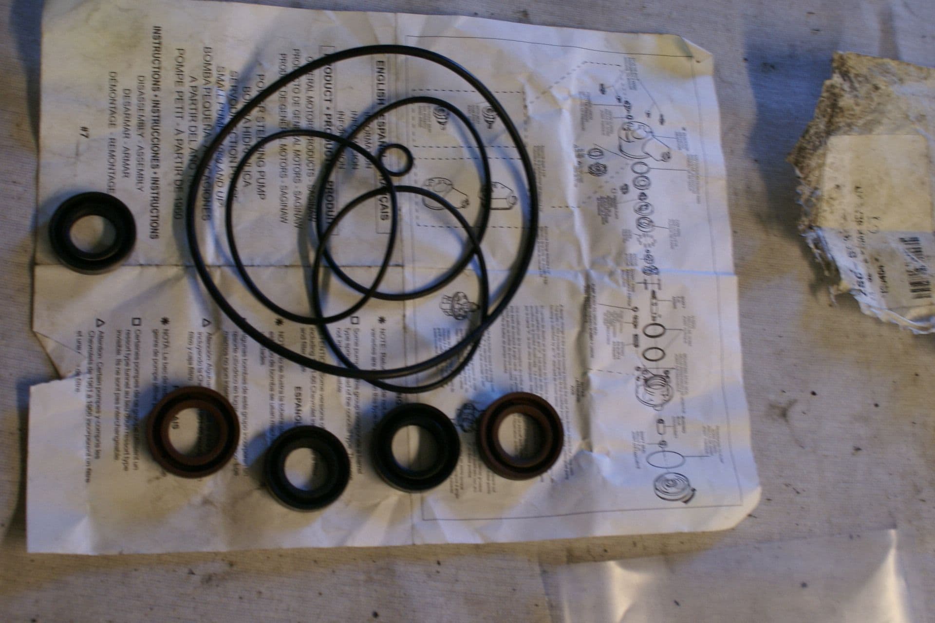 19631982 C3 Corvette Power Steering Pump Overhaul Kit New