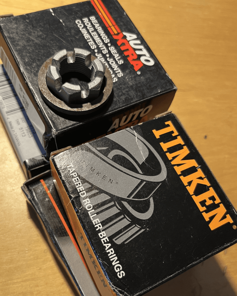 19631982 Corvette C2 C3 REAR HUB BEARINGS SEALS & CASTLE NUT KIT