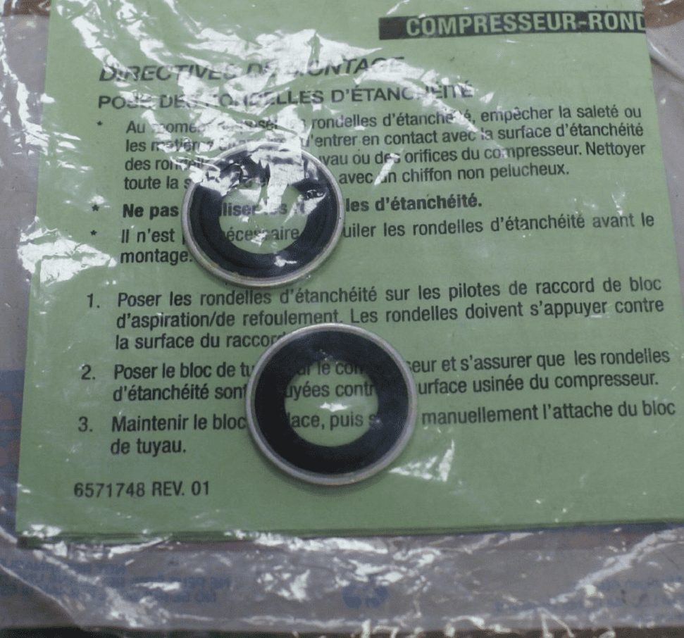 1963 2008 AC Seal Washer Kit GM 2724577 New