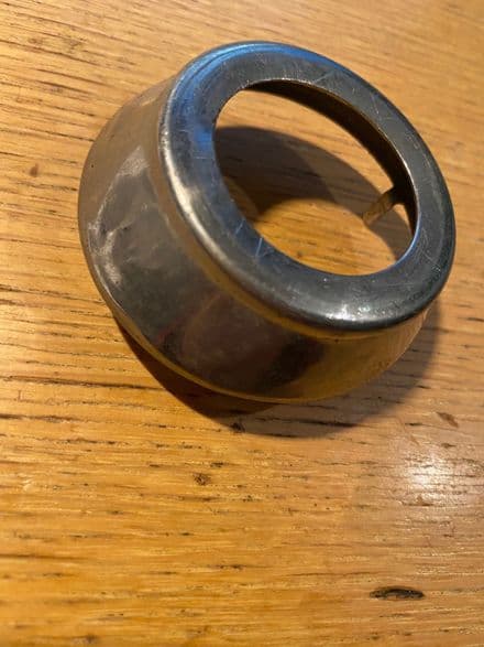 1963-64 C2 3863688 Window Winder Bezel Spacer,Stainless Steel,Used