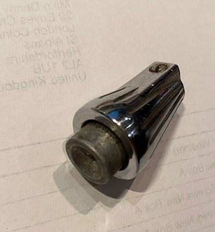1963-64 wiper washer KNOB, inc BUTTON Used nice