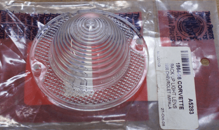 1963-66 Back Up Light Lens,Clear, A5283,New