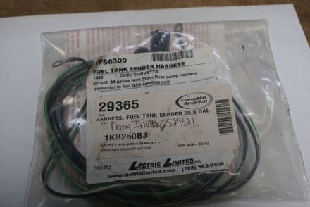 1963-67 C2 Corvette,36 gal Fuel Tank Sender Harness,29365,New