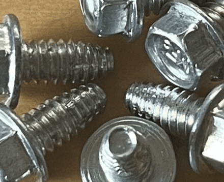 1963-67 C2 Corvette set of ZIP SF 743 CC442080 headlamp end reinforcement 8 SCREWS new