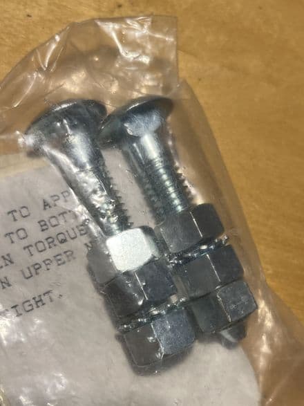 1963-67 C2 Fuel gas Tank retainer Strap BOLT KIT new