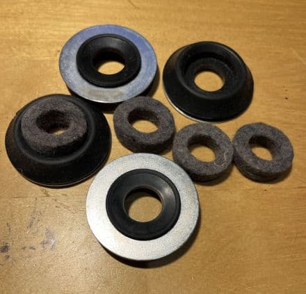 1963-67 C2 Headlight FELT WASHER &RETAINER KIT