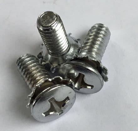 1963-67 C2 , Zip SF-398 Soft Top Convertible 3x FRONT LATCH STRIKER SCREWS new