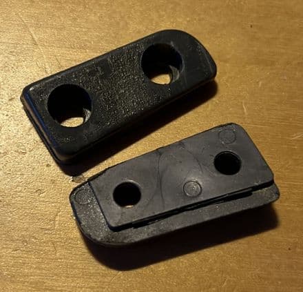 1963-67 GM 4426757 -GM 4426758 Pair WEDGES Deck Lid etc plastic USED OK