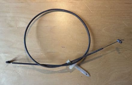 1963 -67 GM3797115 HOOD LATCH CROSS CABLE . inc original 1963 white Tie Strap patinated OEM GM