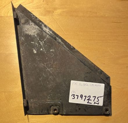 1963-67 Outer LH Splash Shield GM 3797275. original used old underseal