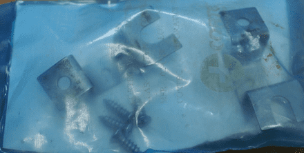 1963-67 pair Windshield Moulding End Retainers-Lower Interior,34782,New