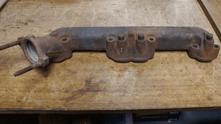 1963-80 RHD conversion only C2 C3 Corvette, RH Exhaust Manifold, GM 14031361,Used