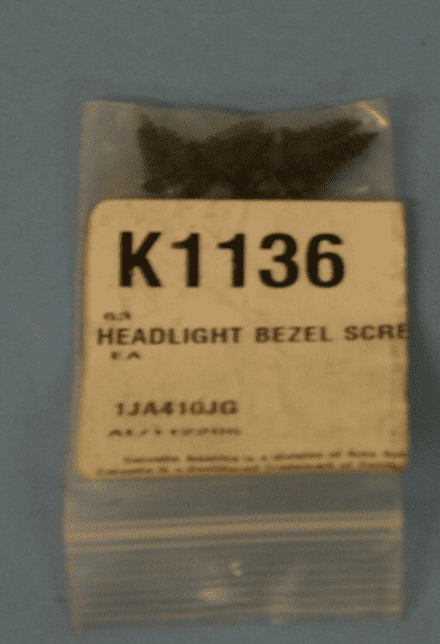 1963 C2 Corvette,Headlight Bezel Screws (8Pc Set),New,Box C