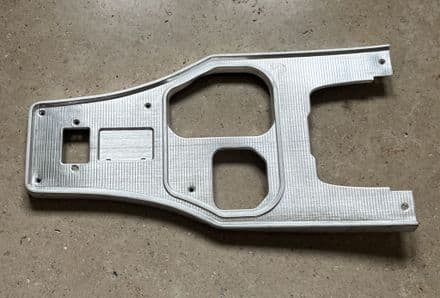 1963 Centre Shift Console Plate W/Power Window Slot,Manual, GM 3989888 New