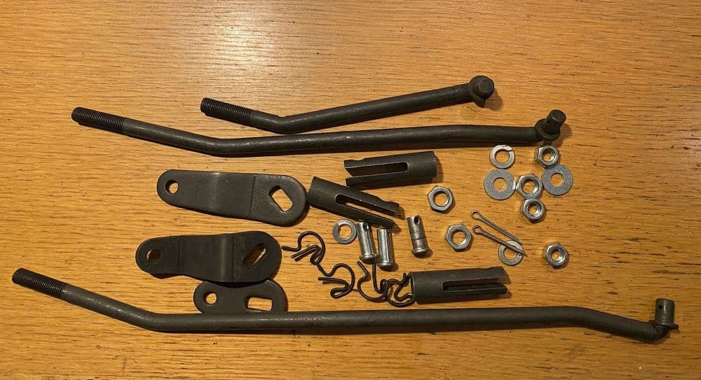 1963 E with BW T10 Corvette 4-Speed Shifter RODS & LEVERS New