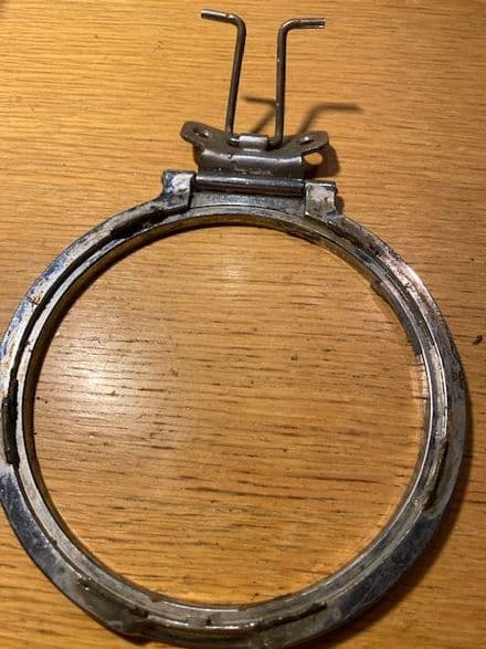 1963 only Corvette C2 Gas Filler LID , hinge and strut 3824701 nice survivor