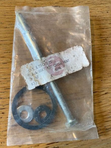 1964-1965 C2  Corvette, BOLT KIT Crank Case Vent (Road Draft) Tube Bolt Kit,New