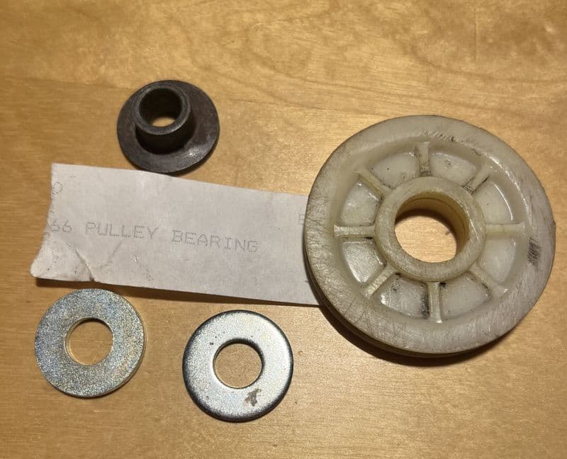 1964-1966 C2 Corvette Parking Brake Cable PULLEY & BEARING  OEM used