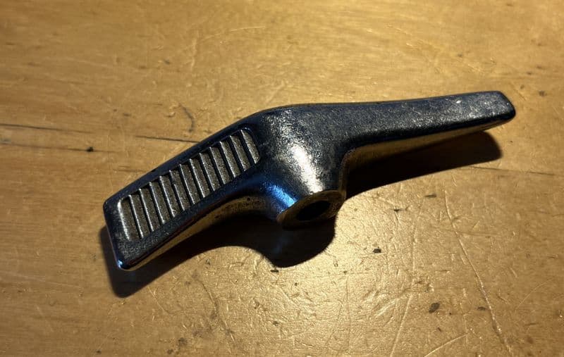 1964-1966 Corvette C2  seat  LEVER 3863278  original patinated inc Allen screw Nice