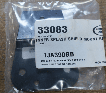 1964-1967 C2 Corvette,Inner Splash Shield Mount Bracket RH,New