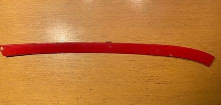 1964-1967 Coupe GM 3841614 RH HEADLINER MOLDING over door used red