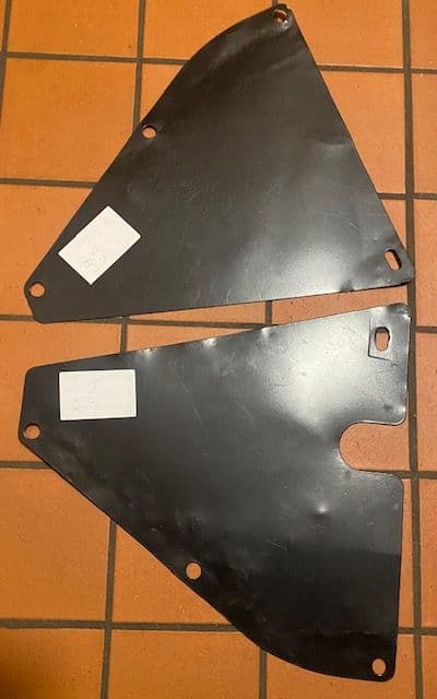 1964-67 Inner Splash Shields,Pair nice original used semi-restored