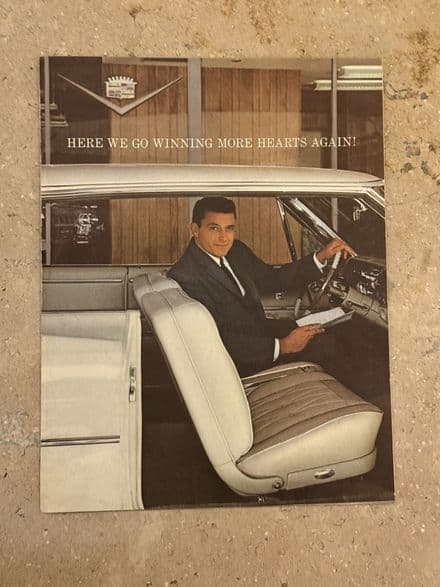 1964 Cadillac 6-page Sales colour Foldout Brochure OEM