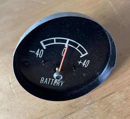 1965 1966 1967 C2 Corvette, Delco 1503035 Ammeter/Amp Gauge, faded tested ok USED