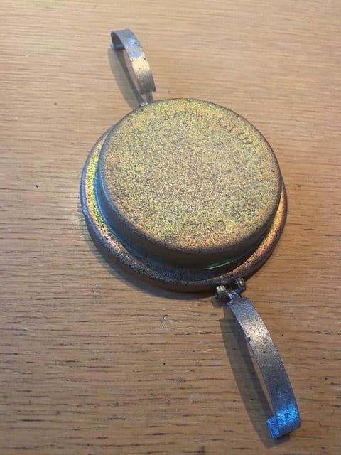 1965 - 1966  C2 MASTER CYLINDER LID COVER non-power non-servo .restored with used gasket