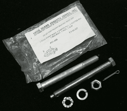 1965-1967 C2 Corvette, Differential Front Bracket Bolt Set,New