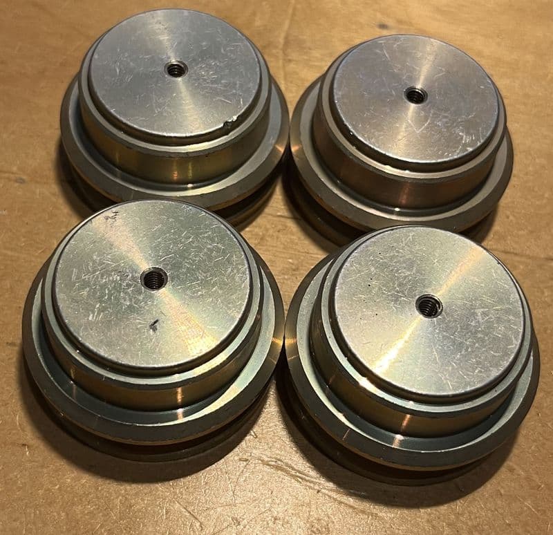 1965 - 1967 C2 set of 4  Front Brake 1st design  Piston  for Insulator & Screw , GM 5467804, New
