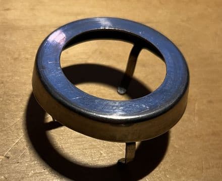 1965-67 (?) C2 GM Window Winder crank BEZEL Spacer,Stainless Steel,Used