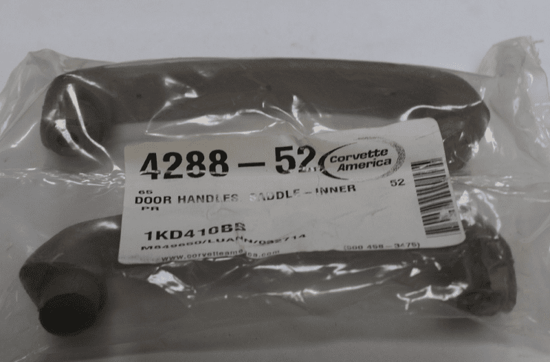 1965-77 C2 Corvette,Inner Door PULLS Handles,Saddle,428852,New