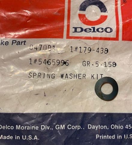 1965-82 Brake Pivot Spring Washer ,GM 5465996,New