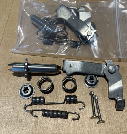 1965- 82 C2 C3 NEW DESIGN Parking Brake Kit, Anti-Corrosive Stainless Steel, New