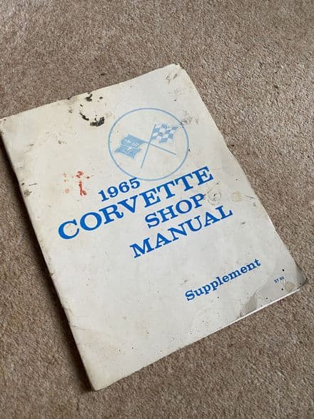 1965 GM OEM Shop Manual Supplement 1965 Corvette ST-60 inc Disc Brakes