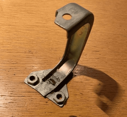 1966-1968 Bracket C2 C3 Radiator Core Support GM 3886878, Used very good